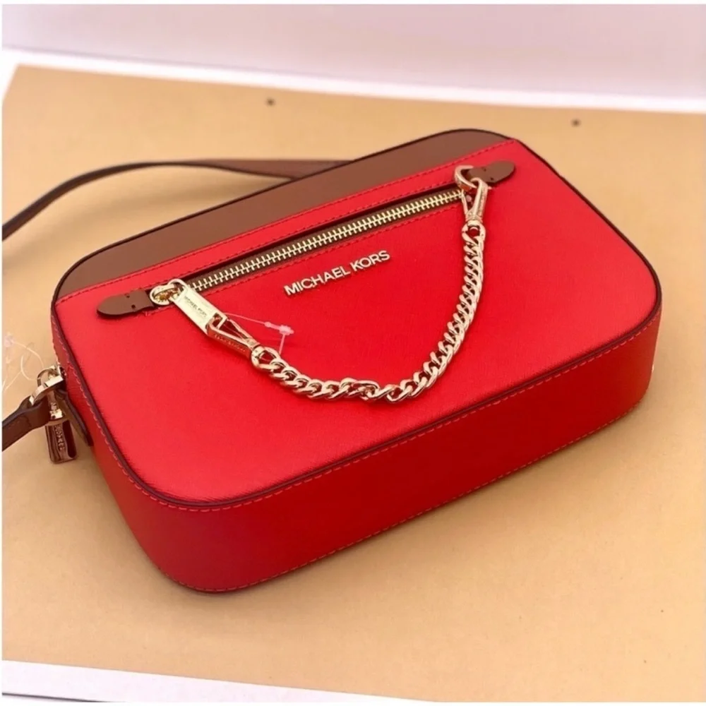 Michael Kors Jet Set Travel East West Zip Chain Crossbody